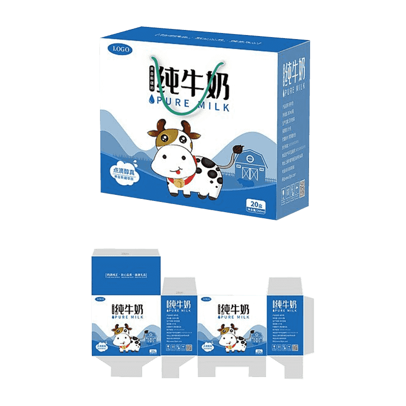 กล่องบรรจุภัณฑ์นมลูกฟูก