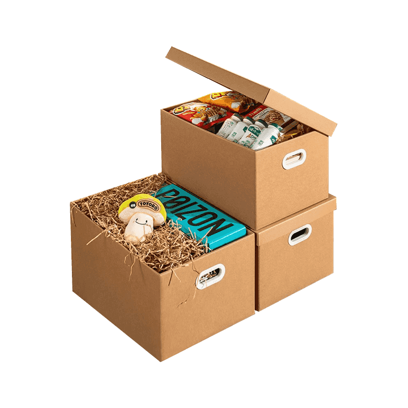 การเคลื่อนย้ายกล่องจัดส่งลูกฟูก