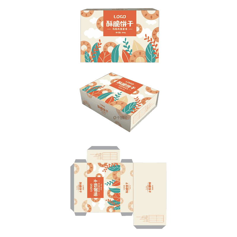 กล่องบรรจุภัณฑ์บิสกิตลูกฟูก