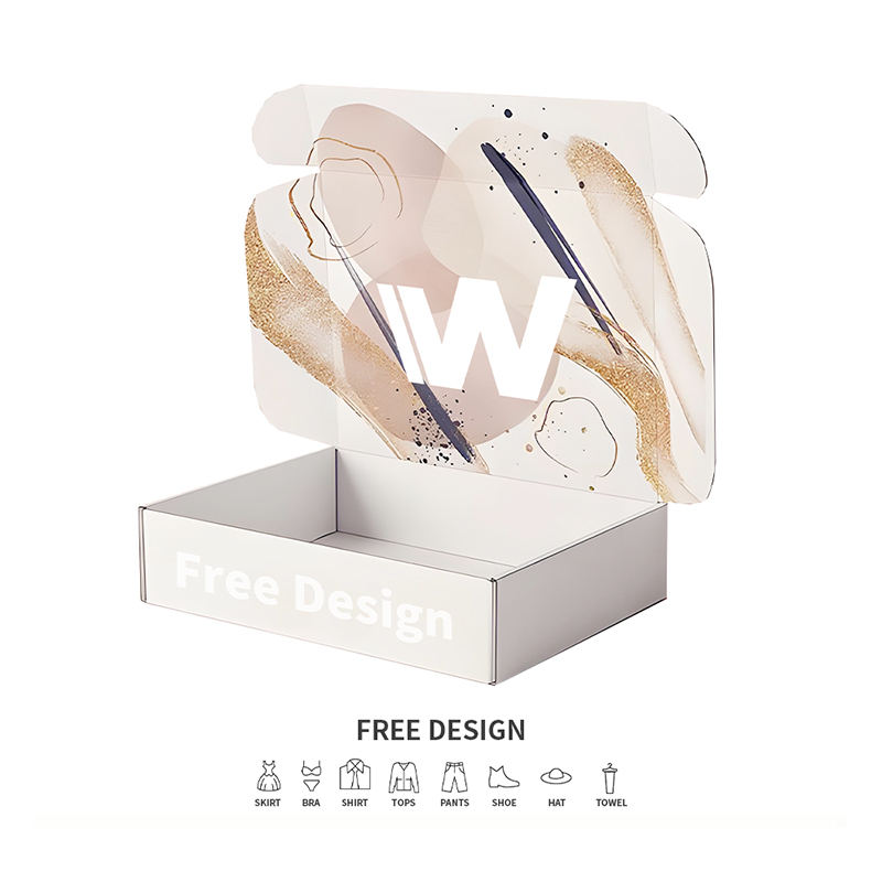 กล่องบรรจุภัณฑ์เครื่องแต่งกายลูกฟูกคลื่น