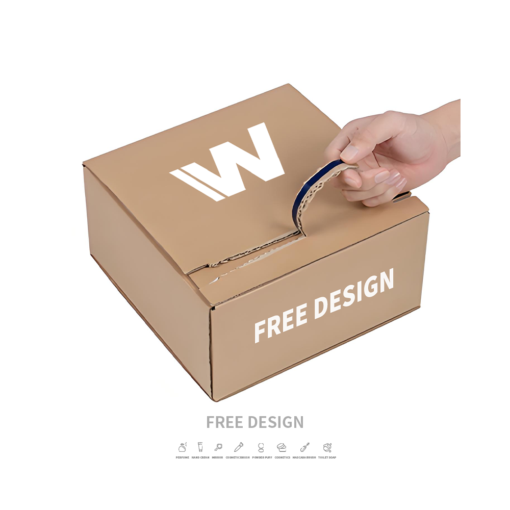 กล่องจัดส่งกระดาษแข็ง Tear Strip